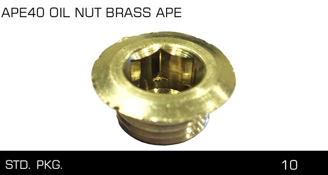 APE40 OIL NUT BRASS APE APE40 OIL NUT BRASS APE